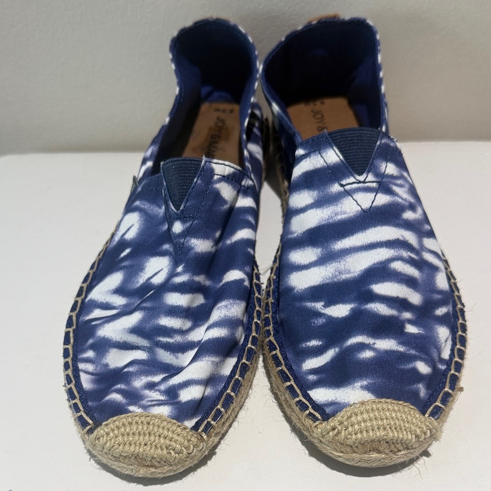 Joy & Mario Navy and White Espadrilles for Women NWOT